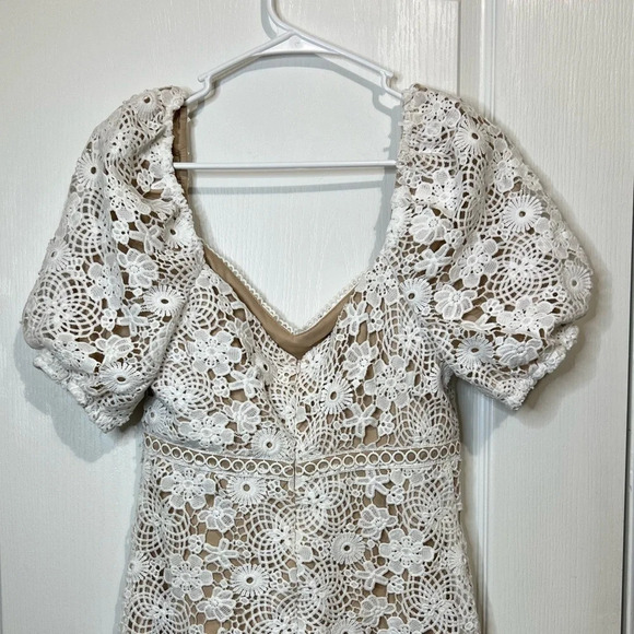 Lush Clothing Lush Puff Sleeve Crochet Lace Mini Dress
White Size M - Picture 10 of 14
